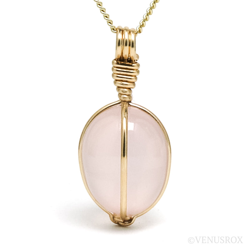 Star Rose Quartz Polished Crystal Pendant from Madagascar | Venusrox