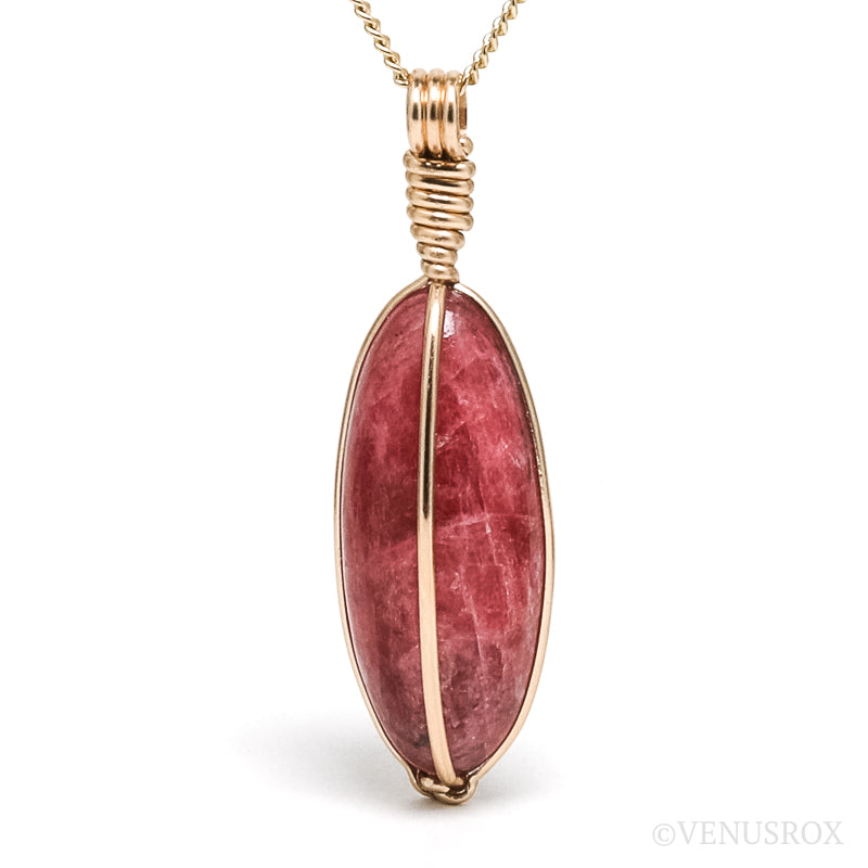 Rhodonite Polished Crystal Pendant from Brazil | Venusrox