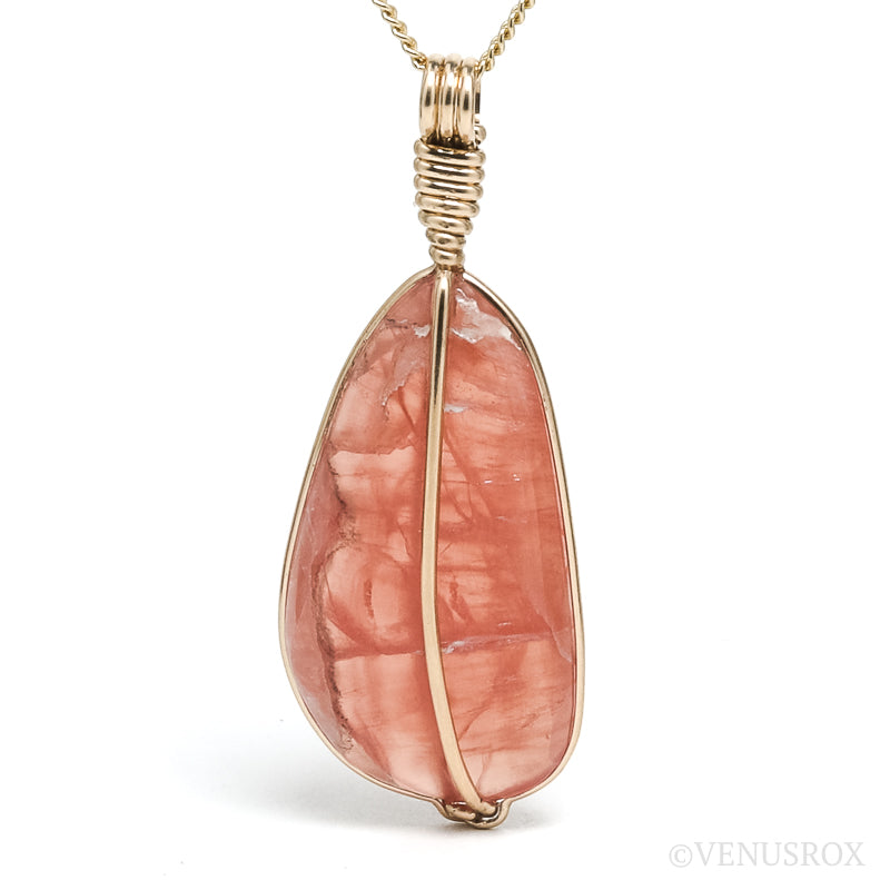 Rhodochrosite Polished Crystal Pendant from Argentina | Venusrox