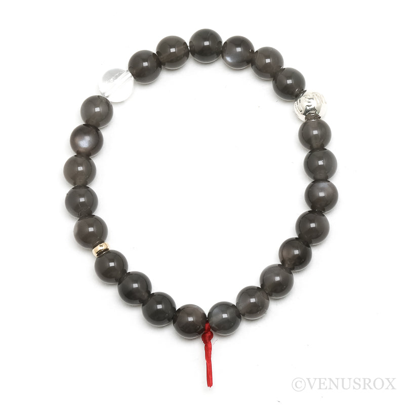 Black Moonstone Bead Bracelet from India | Venusrox