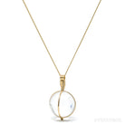 Clear Quartz Sphere Pendant from Brazil | Venusrox