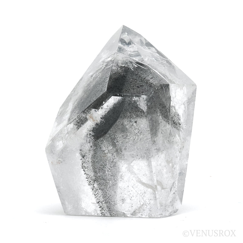 Black Phantom Lemurian Quartz Polished Crystal from Brazil | Venusrox