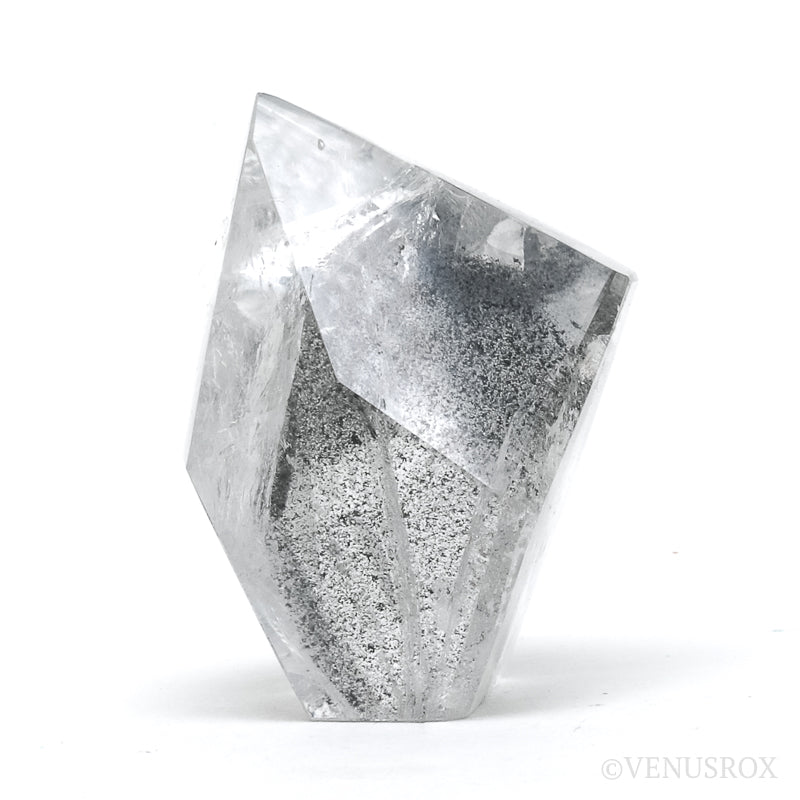 Black Phantom Lemurian Quartz Polished Crystal from Brazil | Venusrox