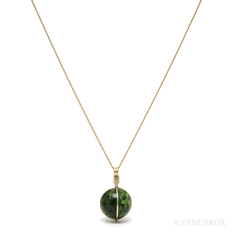 Chrome Diopside Pendant from Russia | Venusrox
