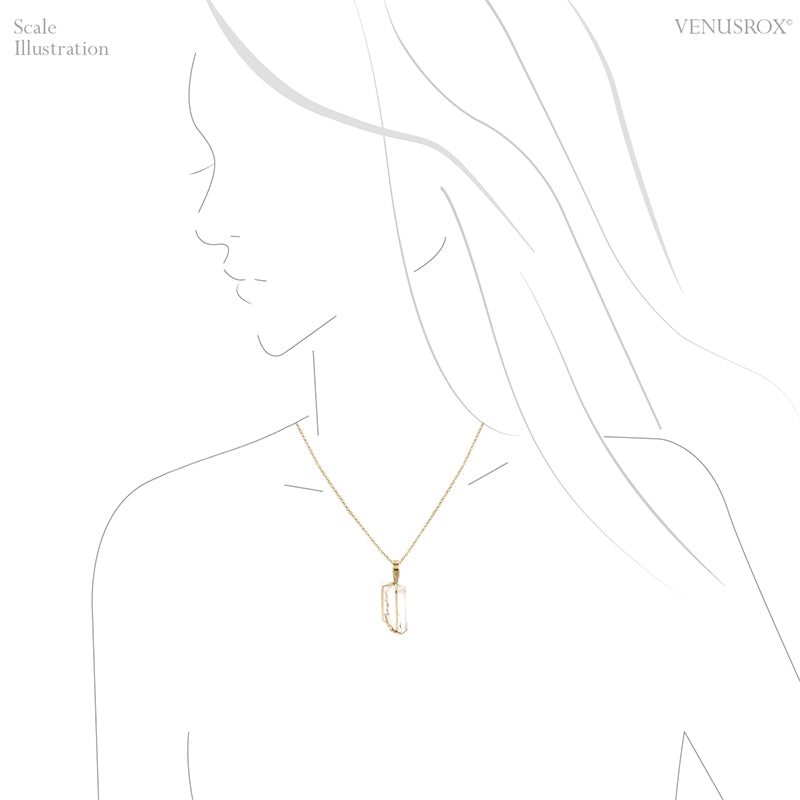 Pink Danburite Natural Crystal Pendant from Mexico | Venusrox