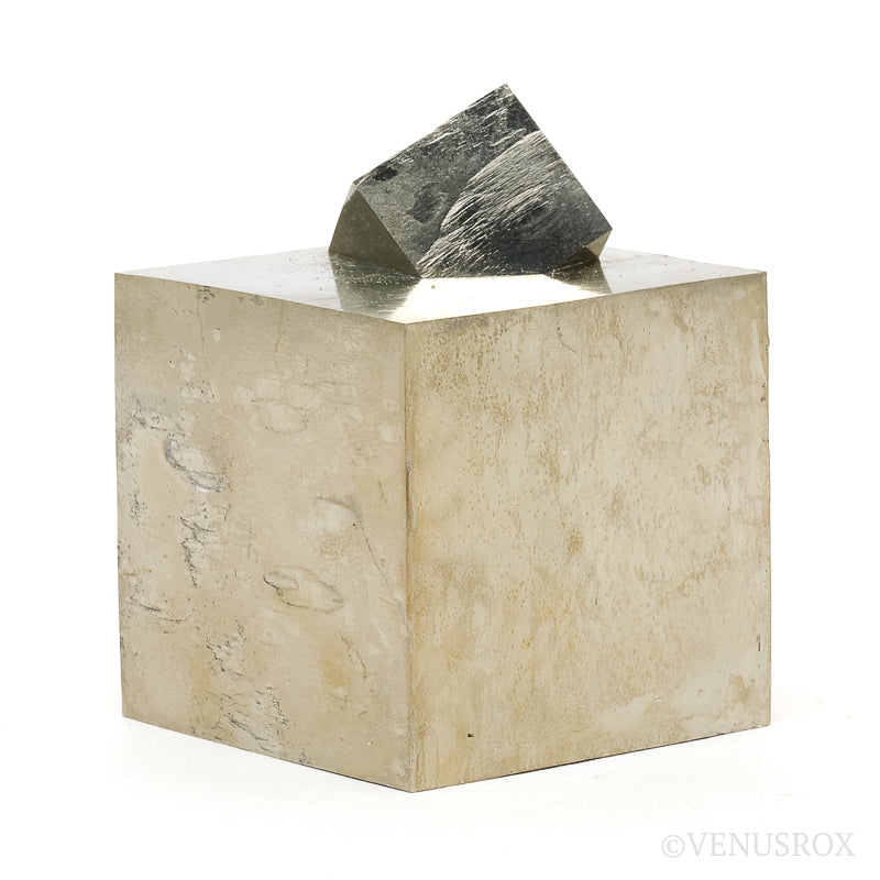 Natural Pyrite Cube Cluster from Navajun, La Rioja, Spain | Venusrox