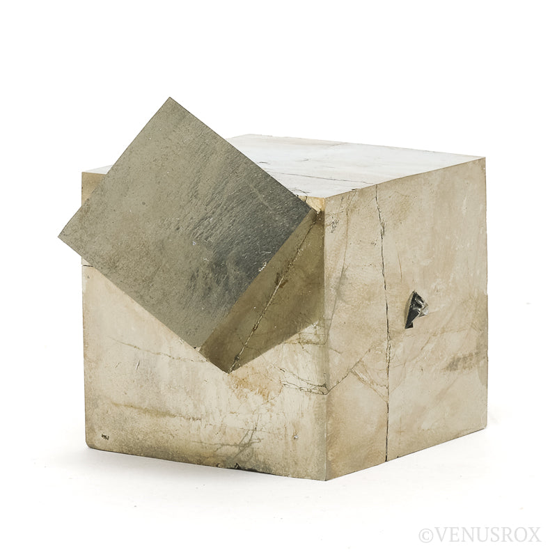 Natural Pyrite Cube Cluster from Navajun, La Rioja, Spain | Venusrox