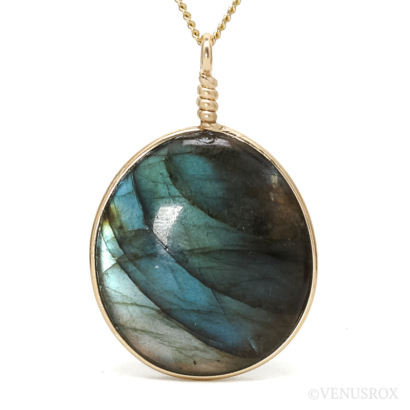 Labradorite Polished Crystal Pendant from Madagascar | Venusrox