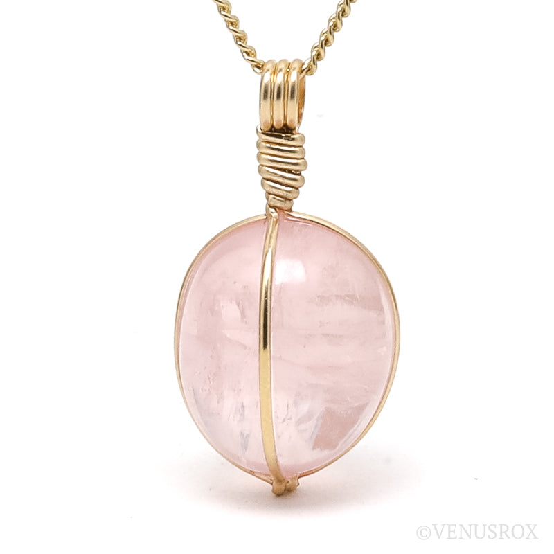 Star Rose Quartz Polished Crystal Pendant from Madagascar | Venusrox