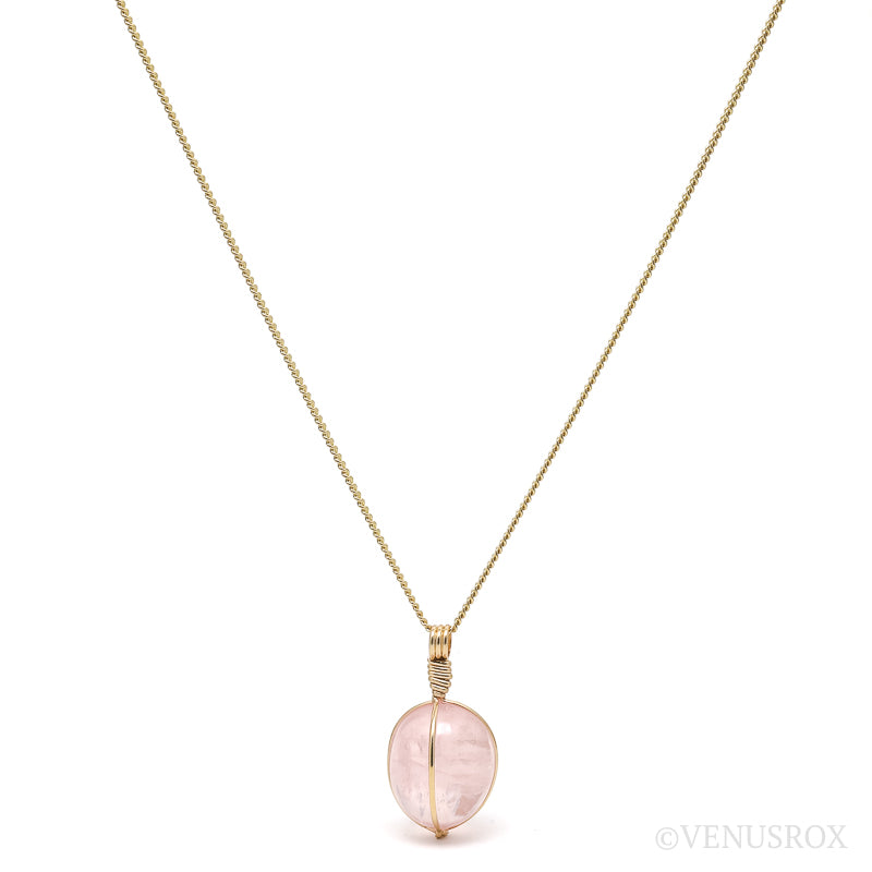 Star Rose Quartz Polished Crystal Pendant from Madagascar | Venusrox