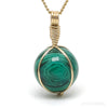 MALACHITE PENDANT 12kt GOLD-FILLED