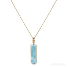 Larimar Polished Crystal Pendant from Dominican Republic, Caribbean Sea | Venusrox