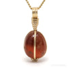 GARNET (HESSONITE) PENDANT 12kt GOLD-FILLED