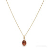 GARNET (HESSONITE) PENDANT 12kt GOLD-FILLED