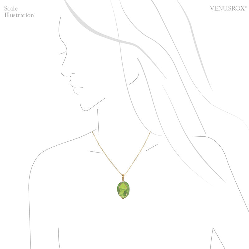 Vesuvianite/Idocrase Polished Crystal Pendant from Jakut-Saha, Russia | Venusrox