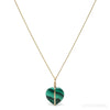 Malachite Polished Heart Pendant from the Democratic Republic of Congo | Venusrox