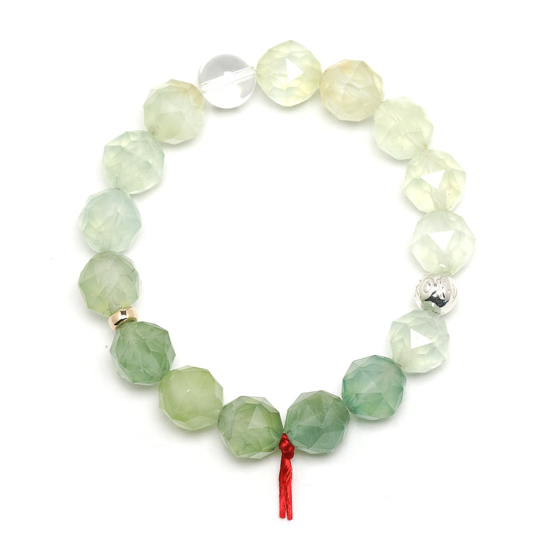 Prehnite Bracelet from Mali | Venusrox