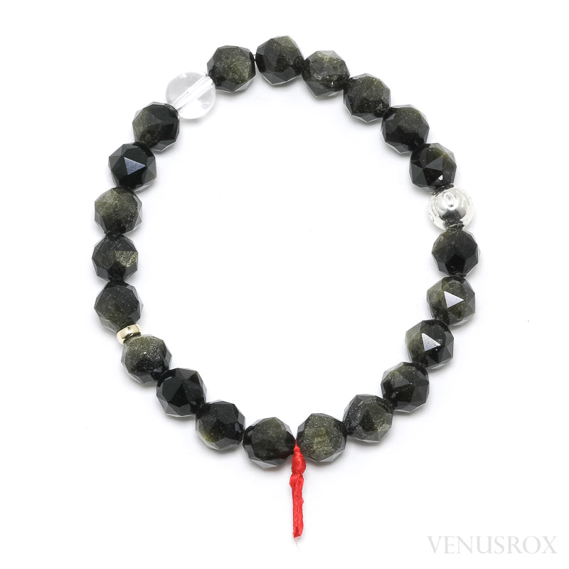 Gold Sheen Obsidian Bead Bracelet from Mexico | Venusrox