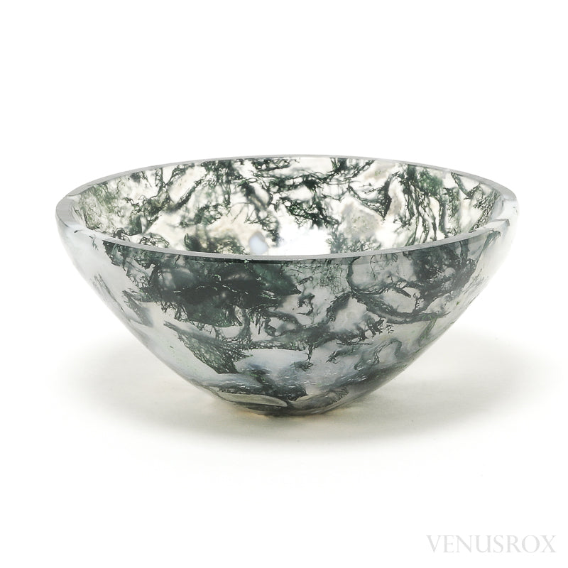 Moss Agate Bowl from India | Venusrox