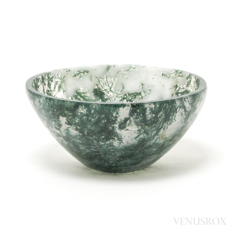 Moss Agate Bowl from India | Venusrox