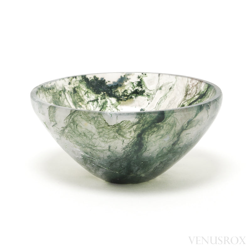 Moss Agate Bowl from India | Venusrox