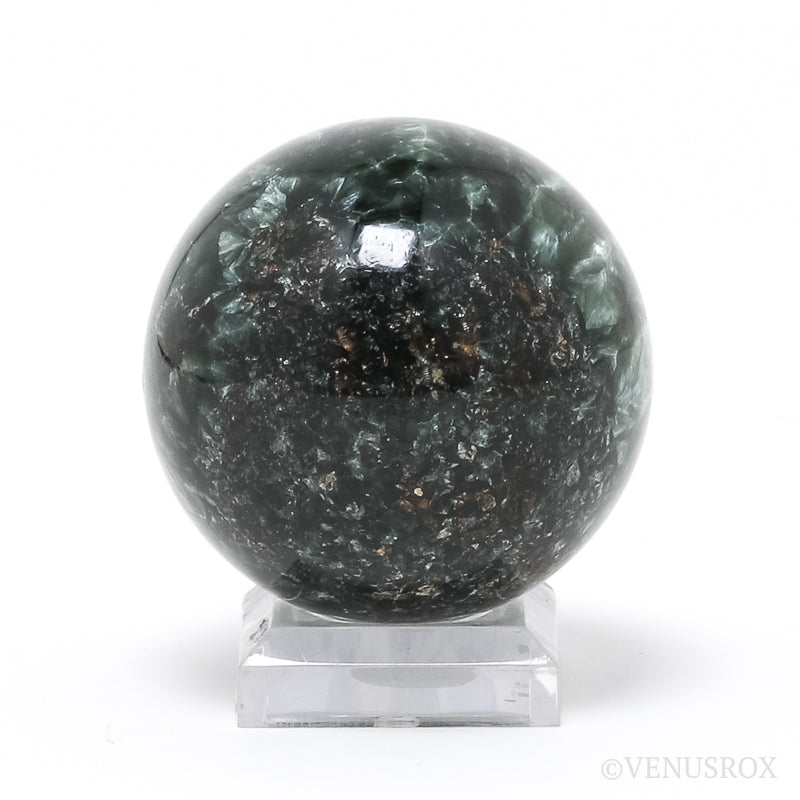 Seraphinite Polished Sphere from Korshunovskoye Iron Scary Deposit, Irkutskaya Oblast, Siberia, Russia | Venusrox