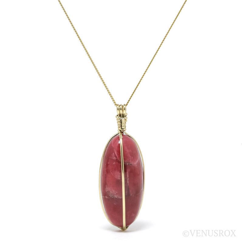 Rhodonite Polished Crystal Pendant from Brazil | Venusrox