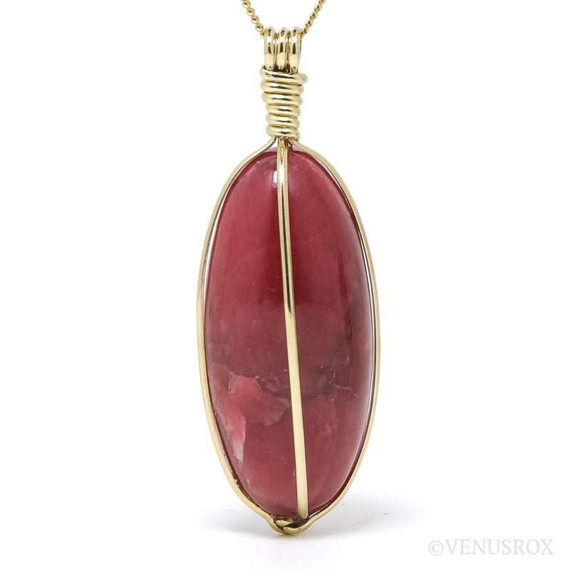 Rhodonite Polished Crystal Pendant from Brazil | Venusrox