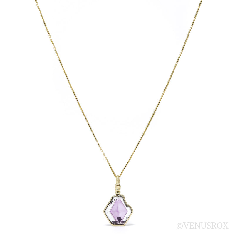 Brandberg Amethyst Quartz Polished Slice Pendant | Venusrox