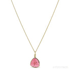 Pink Tourmaline Polished Slice Pendant from the Malkhan Pegmatite Field, Krasnyi Chikoy, Chitinskaya Oblast, Transbaikal, Eastern Siberia, Russia | Venusrox