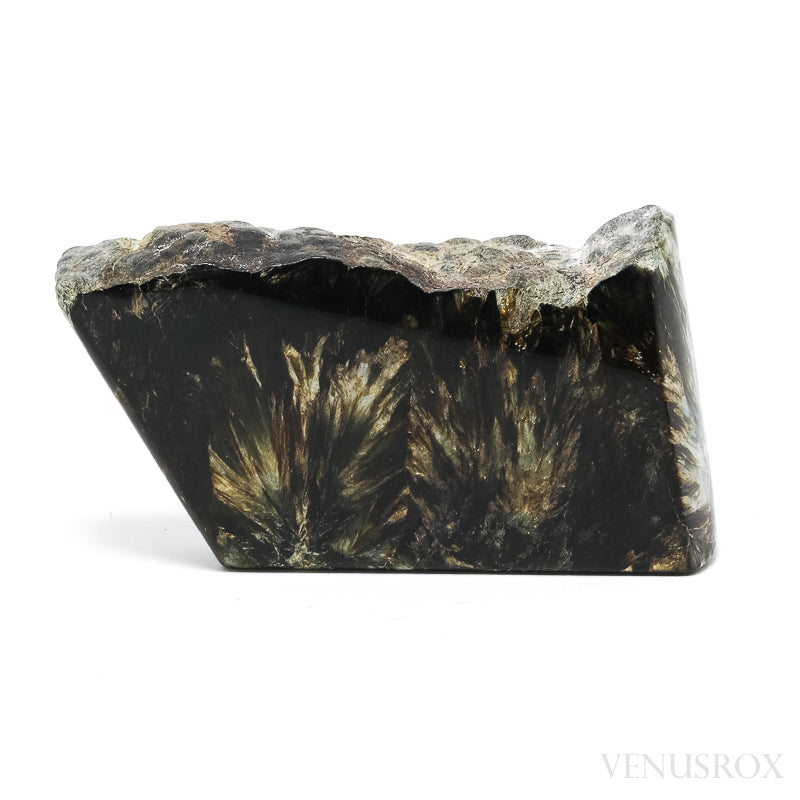 Seraphinite Part Polished/Part Natural Crystal from the Korshunovskoye Iron Scary Deposit, Irkutskaya Oblast, Siberia, Russia | Venusrox