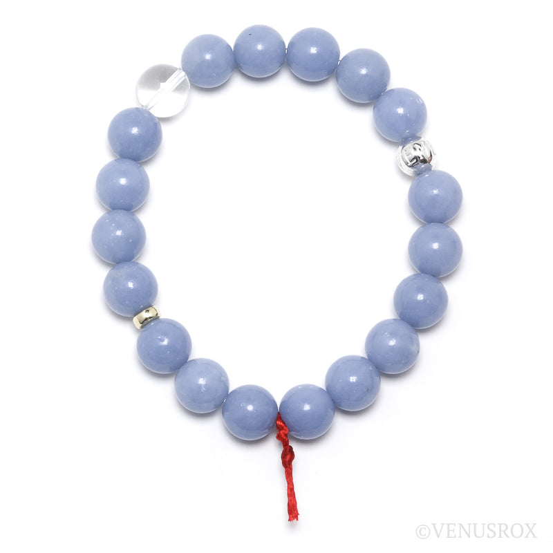 Angelite Bead Bracelet from Peru | Venusrox