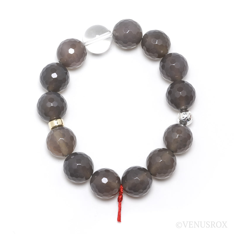 Grey Agate Bracelet from Brazil | Venusrox