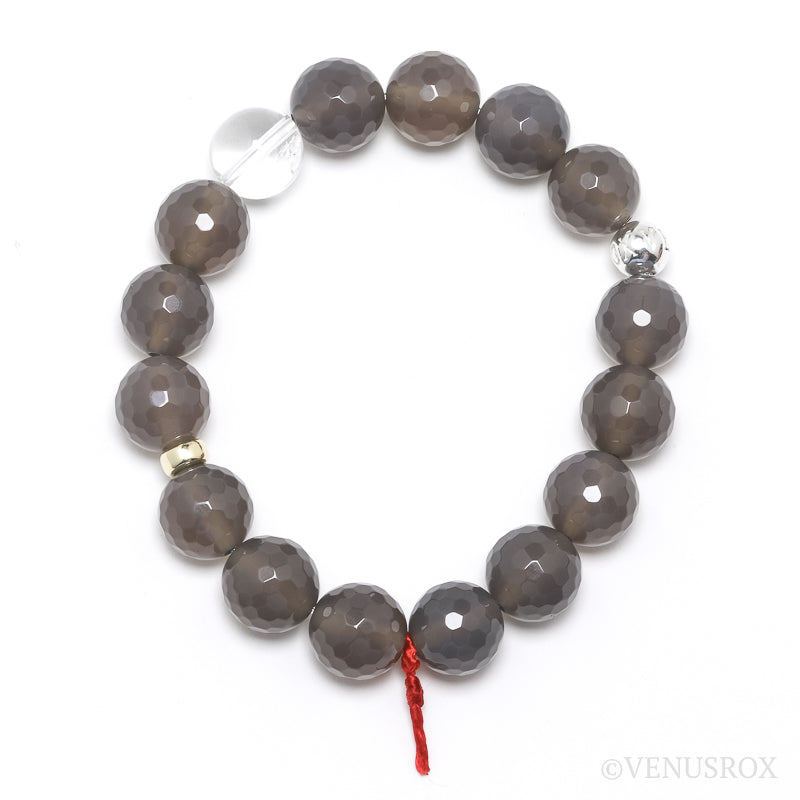 Grey Agate Bracelet from Brazil | Venusrox