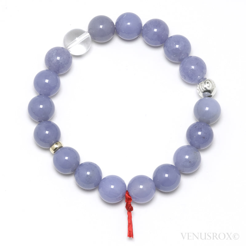 Blue Chalcedony Bead Bracelet from Malawi | Venusrox