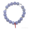 Blue Chalcedony Bead Bracelet from Malawi | Venusrox