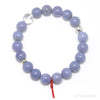 Blue Chalcedony Bead Bracelet from Malawi | Venusrox