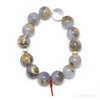 Blue Chalcedony with Matrix Bead Bracelet from Malawi | Venusrox