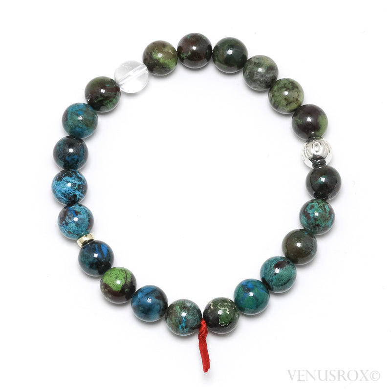 Chrysocolla with Malachite and Cuprite Bracelet from Peru | Venusrox