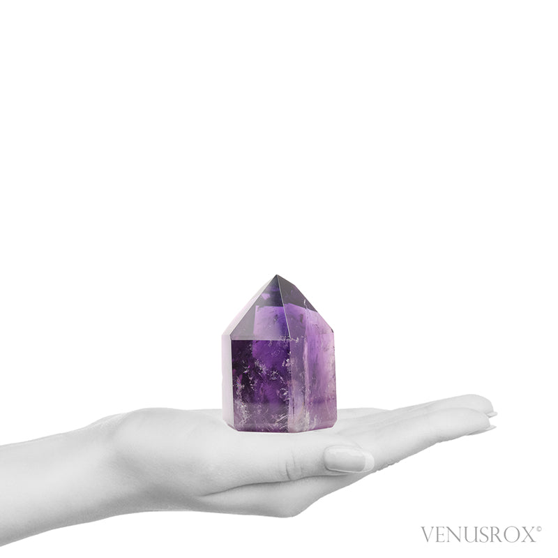 Amethyst Phantom Polished Point from Brazil | Venusrox