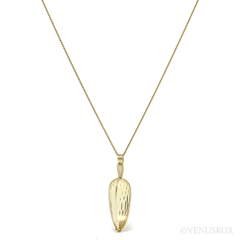 Natural Citrine Polished Crystal Pendant from Madagascar | Venusrox