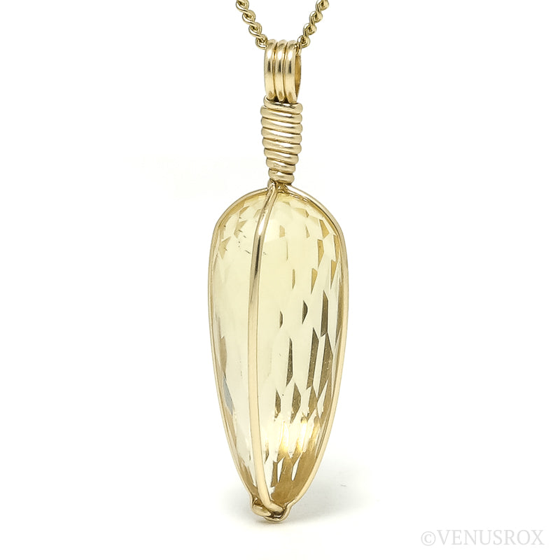 Natural Citrine Polished Crystal Pendant from Madagascar | Venusrox