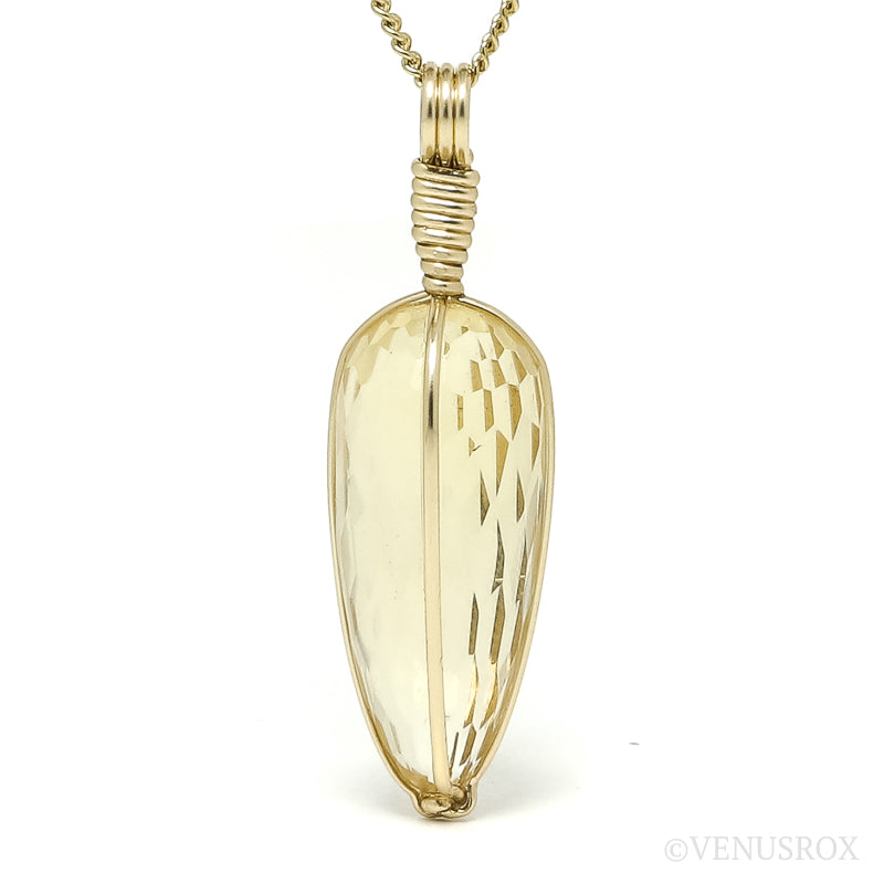 Natural Citrine Polished Crystal Pendant from Madagascar | Venusrox