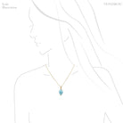 Larimar Polished Crystal Pendant from Dominican Republic, Caribbean Sea | Venusrox