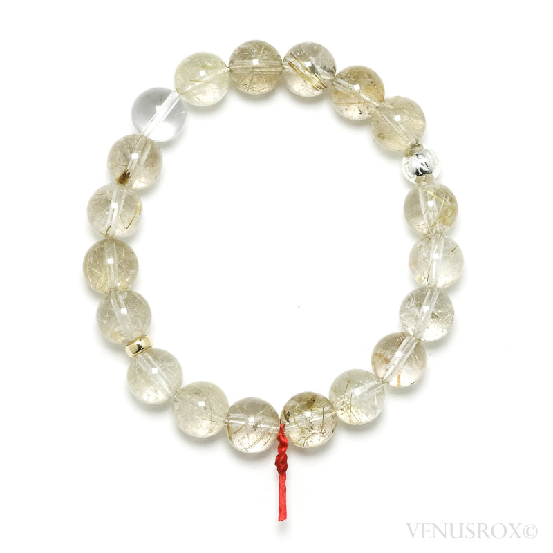Golden Rutilated Quartz Bracelet from Brazil | Venusrox