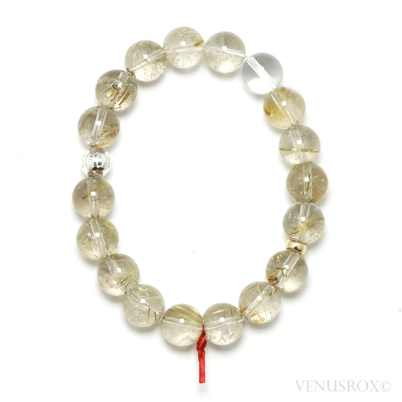Golden Rutilated Quartz Bracelet from Brazil | Venusrox