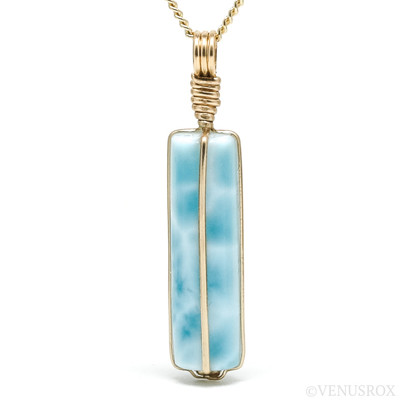 Larimar Polished Crystal Pendant from Dominican Republic, Caribbean Sea | Venusrox