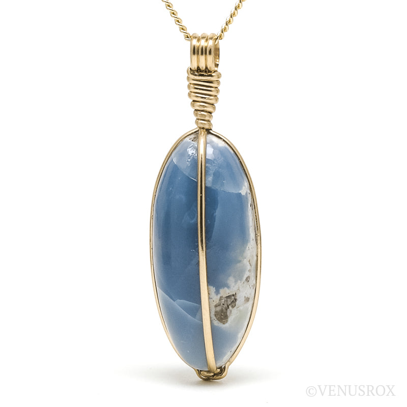 Owyhee Blue Opal Natural Crystal Pendant from the Owyhee Dam, Lake Owyhee State Park, Malheur County, Oregon, USA | Venusrox