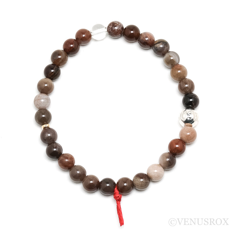 Petrified Wood Bead Bracelet from Indonesia | Venusrox