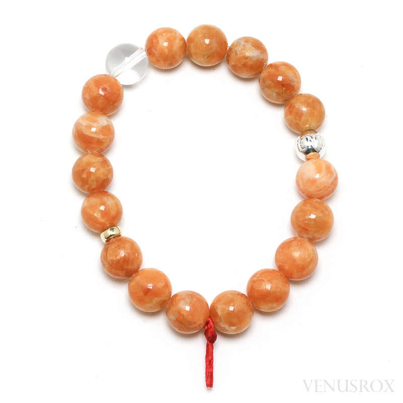 Orange Calcite Bead Bracelet from Brazil | Venusrox